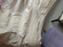 倩嫚孕婦內(nèi)褲低腰a類純棉加長襠孕中晚期100%全棉無痕大碼懷孕期專用 裸粉+檸黃+云灰(3條裝) XXL(140-170斤) 曬單實拍圖