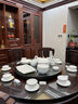 玉瓷春釉下彩餐具套裝景德鎮(zhèn)陶瓷碗碟盤子組合家用輕奢金邊碗具喬遷送禮 水立方80件套 順豐包郵 曬單實(shí)拍圖