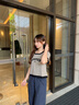 哈魯?shù)隙绦鋞恤女2025新款爆款夏季短款設(shè)計感潮流上衣時尚小個子減齡 高級灰 L （100-110斤） 曬單實(shí)拍圖