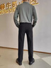 皮爾卡丹（pierre cardin）爆款高彈力西褲秋冬男士休閑褲商務(wù)直筒純色職業(yè)裝修身長(zhǎng)褲子 黑色 31 （120-130斤） 曬單實(shí)拍圖