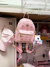 CHONGSUKEI小&ck HelloKitty旅行背包2025新款小眾大學(xué)生書(shū)包雙肩包生日禮物 粉色背包【無(wú)掛件】 曬單實(shí)拍圖