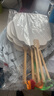 米礫宣紙漆扇加厚空白團(tuán)扇diy手工制作兒童古風(fēng)手繪書(shū)法國(guó)畫(huà)扇面非遺半成品圓形紙扇開(kāi)學(xué)季禮物 曬單實(shí)拍圖