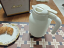寶威瑪純鈦內(nèi)膽燜茶壺家用保溫壺養(yǎng)生茶水分離老白茶熱水壺暖壺泡茶壺 【單手捏蓋+茶隔】鈦雅白1500ml 曬單實(shí)拍圖