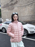 波司登（BOSIDENG）25年新款輕薄羽絨服七夕禮物女短款90絨三防面料輕薄內(nèi)膽外套 【店長推薦】柔霧粉1827-淺春色 S 160/84A 體重約100-110斤 曬單實拍圖