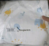 童泰（TONGTAI）嬰兒連體衣夏季純棉衣服初生寶寶蝴蝶哈衣爬服提花藍(lán)色66cm 曬單實(shí)拍圖