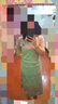 德瑪納【含云朵棉】夏季智感撞色Polo領(lǐng)抽褶收腰色紗針織女式連衣裙 曬單實(shí)拍圖