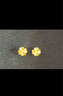 周六福幸運(yùn)四葉草足金999黃金耳釘女 計(jì)價(jià)A0912975 一對(duì) 約0.79g 曬單實(shí)拍圖