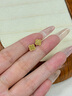 中國黃金CHINA GOLD18k碎碎冰四葉草女彩金耳釘七夕情人節(jié)禮物送女友老婆生日實用 碎碎冰四葉草耳釘 曬單實拍圖