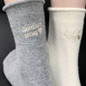 蔚占襪子女夏季襪子ins高顏值女襪中筒白色厚襪子堆堆襪無(wú)骨襪子女士 今日好運襪【3白+2灰】 均碼 曬單實(shí)拍圖