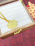 老鳳祥足銀天子門(mén)生鎖項(xiàng)鏈女士國(guó)風(fēng)平安鎖吊墜七夕情人節(jié)禮物送女友生日 足銀天子門(mén)生鎖包項(xiàng)鏈 曬單實(shí)拍圖