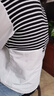 婧麒（JOYNCLEON）孕婦裝春秋長(cháng)袖襯衫上衣孕婦遮肚襯衣洋氣t恤 白色L Jwc174316 曬單實(shí)拍圖