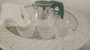 茶壺泡茶器整套茶具茶水分離玻璃耐熱泡茶壺花茶套裝茶漏 綠把一壺四杯 1000ml 曬單實(shí)拍圖