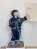G.DUCKKIDS童裝聯(lián)名奧特曼男童套裝春秋帥氣小男孩衣服兒童外套運動裝兩件套 藍色409D 100 cm 曬單實拍圖