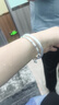 純已久銀飾足銀9999手鐲節(jié)節(jié)高竹節(jié)光面圓條實心閉口女士銀鐲時尚簡約 足銀光面兩世歡節(jié)節(jié)高手鐲約25克 62mm 曬單實拍圖