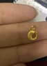 沃爾金黃金古法錦鯉扣頭999足金福字延長鏈扣頭尾扣DIY項鏈 魚扣約0.8g【多退少補】 曬單實拍圖