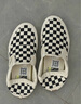 VANS范斯中性鞋Slip-On VR3低幫經(jīng)典帆布鞋休閑鞋 一腳蹬 棋盤(pán)格 36.5 曬單實(shí)拍圖