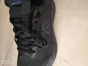 特步羽逸男跑步鞋運動(dòng)鞋冬季輕便減震革面防潑水休閑跑鞋男鞋子黑色 曬單實(shí)拍圖