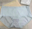 有棵樹(shù)A類(lèi)嬰兒棉女士?jì)妊澟兠?A抗菌加長(cháng)襠高彈透氣精梳棉女生三角褲 曬單實(shí)拍圖