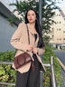 CinvaiKrose【趙昭儀同款】包包女包2025新款保齡球斜挎包生日七夕情人節(jié)禮物 咖啡色【送女友老婆女生禮物走心】 曬單實拍圖