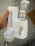 倉鼠自動飲水喂食器金絲熊水壺食盆二合一專用防推倒 倉鼠飲水喂食器【白色】小號 曬單實拍圖