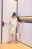優(yōu)優(yōu)1點（Yoyo one）女童短褲夏季薄款兒童2025新款夏裝冰絲山本闊腿褲女大童五分褲子 18509卡其色五分褲 140 140cm 曬單實拍圖
