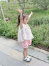 史努比女童套裝夏季2025新款洋氣兒童夏裝時(shí)尚無(wú)袖背心短褲童裝兩件套 粉色 110 建議身高101-110cm 曬單實(shí)拍圖