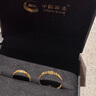 中國(guó)黃金（CHINA GOLD）黃金戒指女999足金碎碎冰戒指情侶對(duì)戒七夕情人節(jié)禮物送女友老婆 足金碎碎冰對(duì)戒約6.1g 曬單實(shí)拍圖