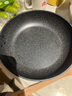HOKURIKUALUMI煎鍋 麥飯石色不粘鍋平底鍋少油煙廚具帶蓋配鏟燃氣灶鍋日本進(jìn)口 千羽系列煎鍋 28cm 曬單實(shí)拍圖