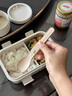 多想余飯盒上班族可微波爐餐盒便當(dāng)盒食堂打飯小學(xué)生兒童帶飯大容量分格 米色四格便當(dāng)盒【湯碗+勺】 曬單實拍圖