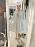 蕉下（beneunder）防曬服長(zhǎng)款女冰絲涼感海邊沙灘透氣全身防曬AL90224銀河灰L 曬單實(shí)拍圖