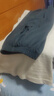 貓人男士睡衣男夏季【100%純棉精梳】短袖短褲家居服大碼云霧灰3XL 曬單實(shí)拍圖