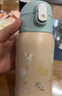 膳魔師（THERMOS）兒童保溫杯大容量水杯直飲杯吸管杯3蓋多功能不銹鋼學生水杯 TCKA 【粉橘色】3蓋吸管杯 550/580ml 曬單實拍圖