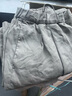 無印良品（MUJI）女式 漢麻寬版褲褲子女款休閑褲長褲闊腿褲25年夏季款 女裝 淡黃色 M （160/66A） 曬單實拍圖