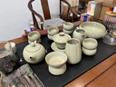 鳳陶凰（FENG TAO  HUANG）景德鎮青瓷開(kāi)片釉功夫茶具套裝家用辦公室用高端泡茶壺茶杯禮盒裝 瓷火窯-黃【茶具套裝-送六君 16頭 曬單實(shí)拍圖