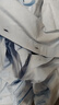 森馬（Semir）【連衣裙合輯】夏天女法式慵懶風(fēng)裙子復(fù)古學(xué)院風(fēng)針織裙雪紡碎花裙 D款抹胸襯衫裙-冰藍(lán)80913 S 曬單實拍圖