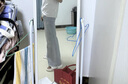 POUM淺藍色微喇牛仔褲男裝夏季顯瘦顯高直筒褲子美式高街修身彎刀褲子 DFFS-409淺藍色 2XL 【135-145斤】 曬單實拍圖