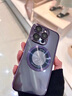 邁巢適用蘋果iPhone16Pro手機(jī)殼電鍍TPU放大鏡磁吸防摔蘋果15ProMax自帶鏡頭膜保護(hù)套iPhone16ProMax 暗紫 iPhone16 曬單實(shí)拍圖