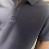 羅蒙（ROMON）高端100%純棉t恤男士2025夏季Polo衫短袖翻領寬松爸爸裝全棉體恤 深灰 3XL 【體重168-185斤】 曬單實拍圖