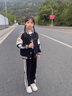 G.DUCKKIDS女童春裝棒球服套裝2024新款學(xué)院風(fēng)中大兒童洋氣春秋運動裝兩件套 BQ1396黑色兩件套 160 尺碼建議身高150左右 曬單實拍圖