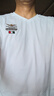 奇阿瑪尼亞奇阿瑪尼 亞短袖t恤男夏季薄款桑蠶絲V領(lǐng)體恤男士雞心領(lǐng)半袖上衣 6802白色 XL 175(建議140-160斤) 曬單實拍圖