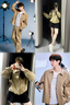 斯凱奇（Skechers）【成毅同款】2025新款男女款立領(lǐng)寬松梭織夾克舒適外套L325U020 榆木色/03EN L 曬單實拍圖
