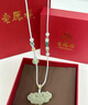 老鳳祥和田玉吊墜女如意鳳凰項(xiàng)鏈輕奢百搭生日七夕情人節(jié)禮物送女友老婆 如意鳳舞項(xiàng)鏈*品牌禮盒 曬單實(shí)拍圖