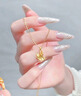 周大金 CHOW TAI KING三生有杏項鏈女生999足金黃金吊墜高級感生日情人節禮物送女朋友 三生有杏項鏈【杏葉黃金吊墜】 曬單實(shí)拍圖