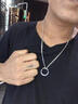 戚小米莫比烏斯環(huán)項鏈男士戒指吊墜痞帥小眾百搭高級感鎖骨鏈潮男鏈子 莫比烏斯環(huán)項鏈 曬單實(shí)拍圖