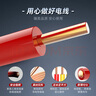 德力西（DELIXI）電線電纜 ZC-BV2.5平方阻燃單芯單股銅線 家裝銅芯50米紅色火線  曬單實拍圖