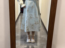 微光里 厚底瑪麗珍小皮鞋女2025新款蝴蝶結(jié)jk配裙子一字扣樂福單鞋 米色 37 曬單實(shí)拍圖