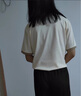 萱莉莉初中生夏裝運動套裝女新款學(xué)生短袖寬松休閑褲兩件套女孩夏天衣服 兩件套-71杏色上衣+卡其休閑褲 170 碼【建議120-130斤】 曬單實拍圖