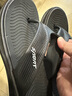 新款厚底人字拖男士夏季防滑戶(hù)外涼拖夾腳夾板鞋男學(xué)生休閑沙灘鞋 黑色 41 曬單實(shí)拍圖