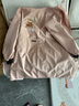 新款時(shí)尚長(cháng)袖圍裙防水防油污工作服廚房罩衣男女款 PE長(cháng)袖玩具熊 粉色 曬單實(shí)拍圖