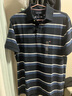 TOMMY HILFIGER【透氣舒適】夏季男珠地棉美式潮流寬條紋翻領(lǐng)短袖T恤POLOJA352 藏青深藍(lán)條紋FAP M （推薦：135-150斤） 曬單實(shí)拍圖